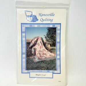 Kanesville Quilting Maple Leaf Pattern Instructions Vintage